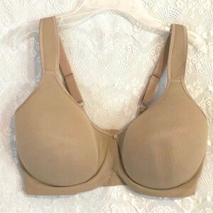 NWT Breezies Underwire Comfort Straps Latte Tan Bra 34D